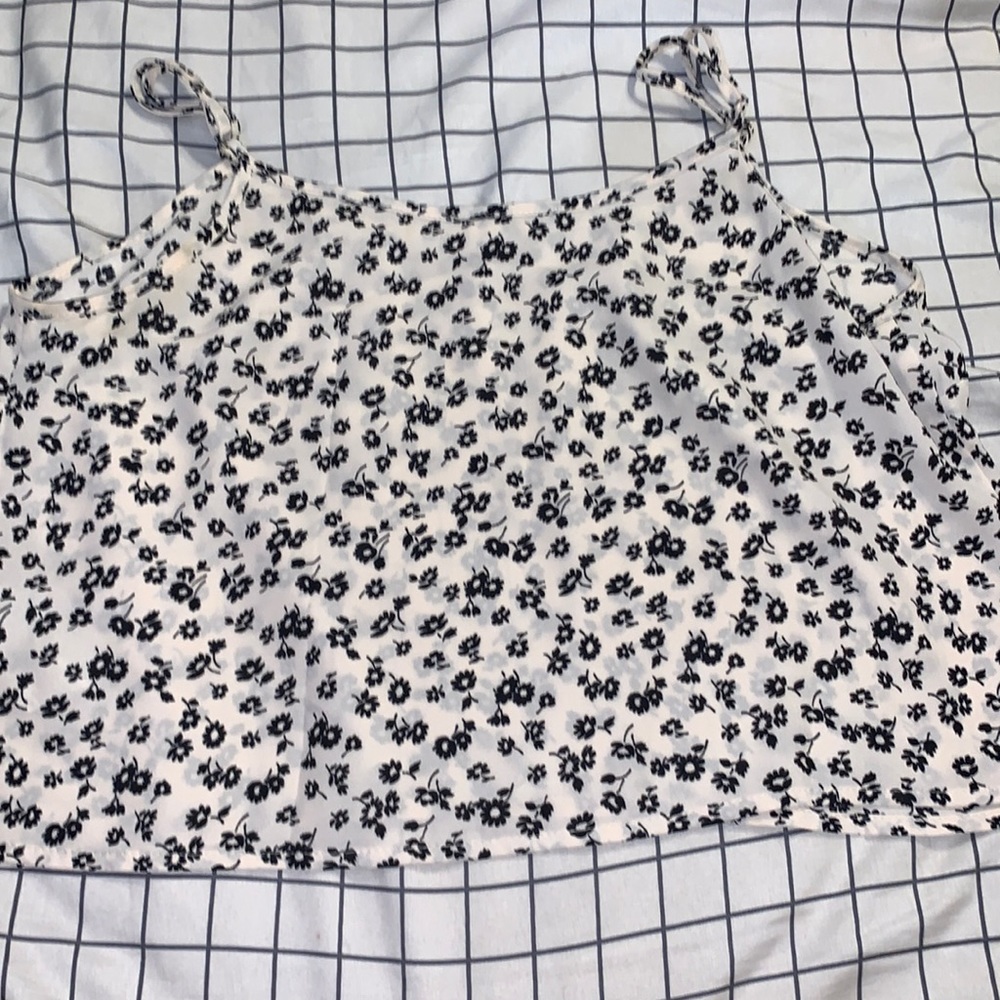 cute off white floral top
